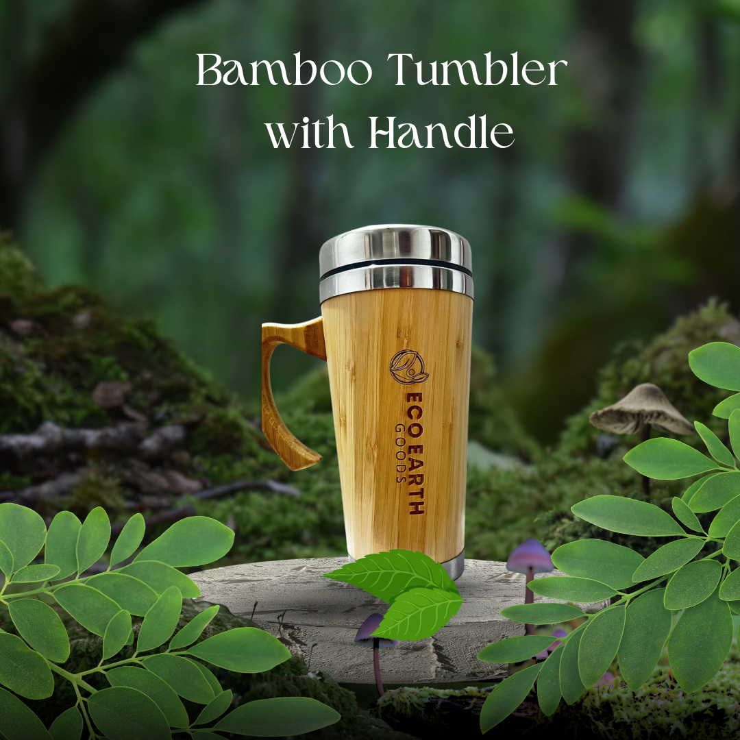 BAMBOO TUMBLER WITH HANDLE
