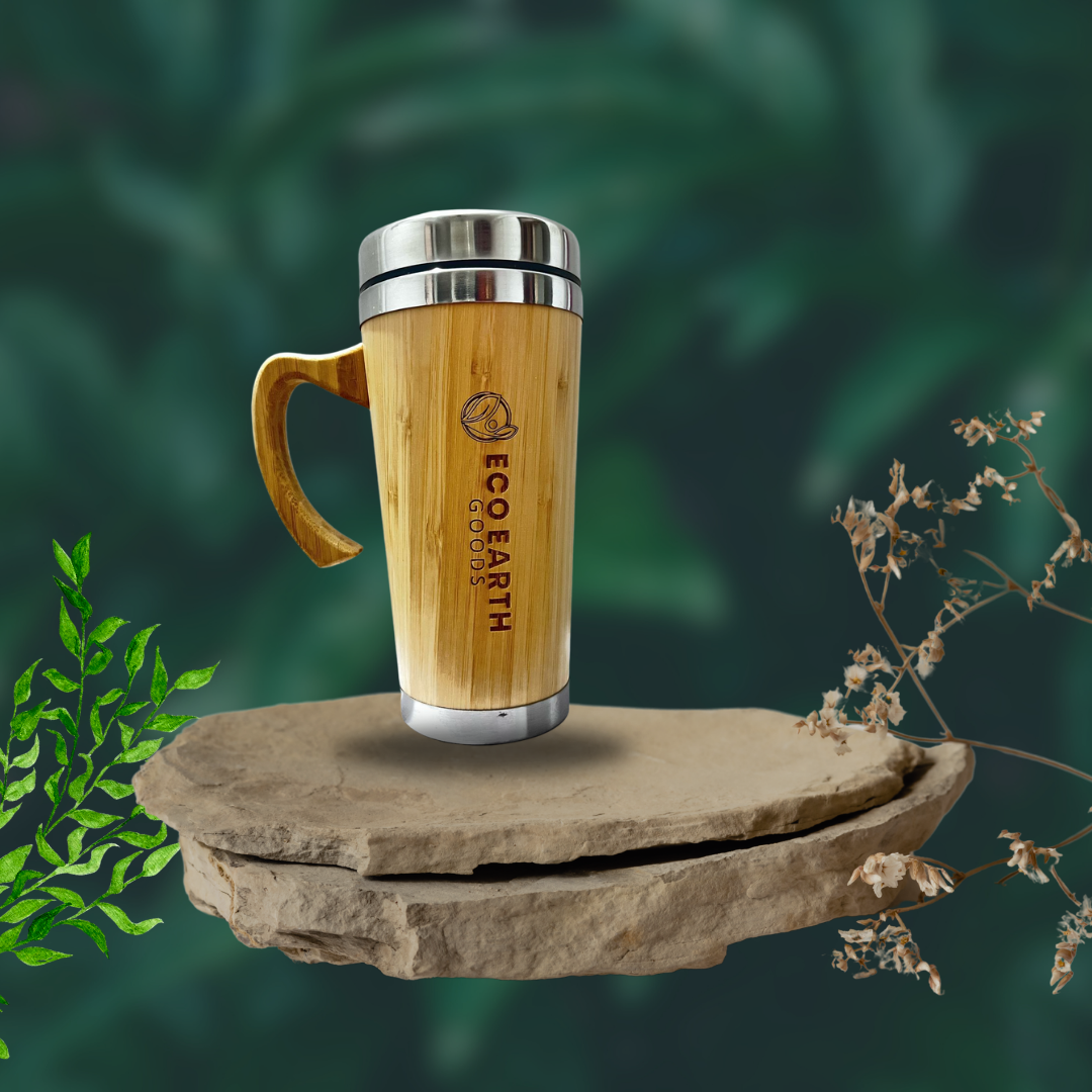 BAMBOO TUMBLER WITH HANDLE